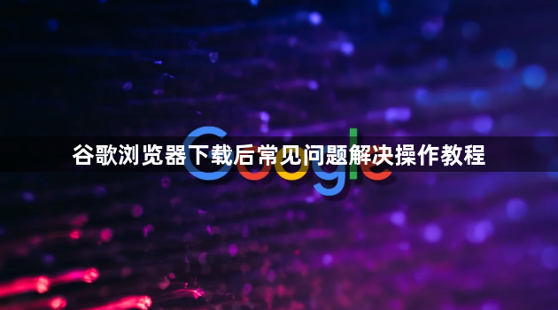 谷歌浏览器下载后常见问题解决操作教程1