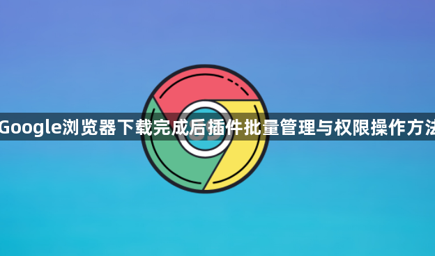 Google浏览器下载完成后插件批量管理与权限操作方法1