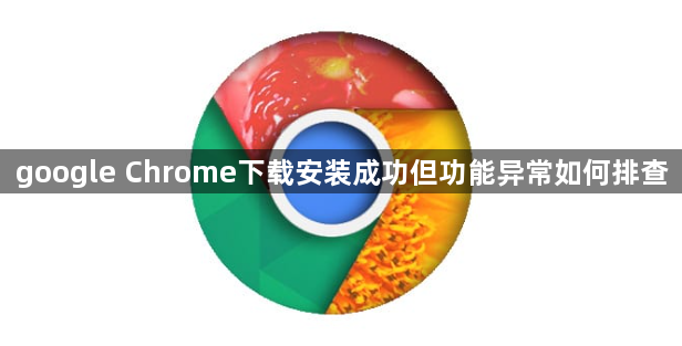 google Chrome下载安装成功但功能异常如何排查1