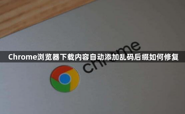 Chrome浏览器下载内容自动添加乱码后缀如何修复1