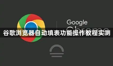 谷歌浏览器自动填表功能操作教程实测1