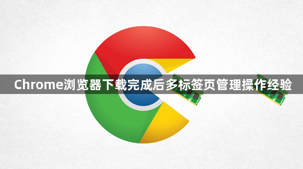 Chrome浏览器下载完成后多标签页管理操作经验1