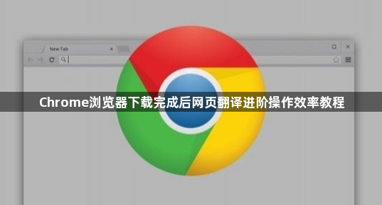Chrome浏览器下载完成后网页翻译进阶操作效率教程1