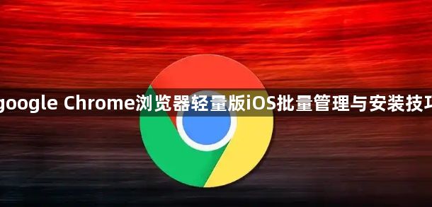 google Chrome浏览器轻量版iOS批量管理与安装技巧1