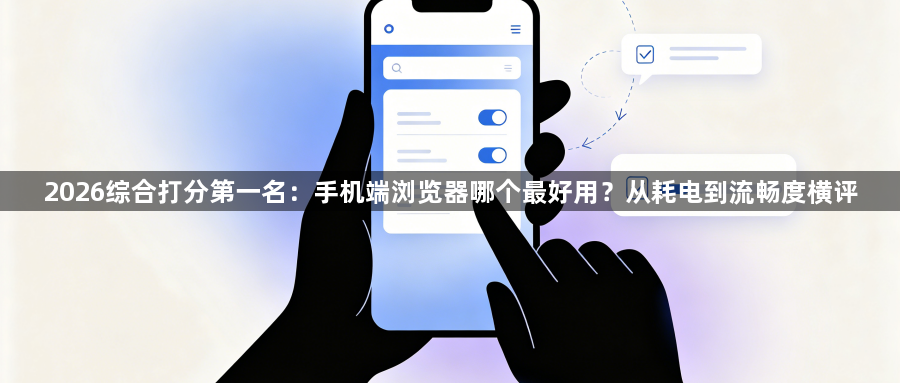 2026综合打分第一名:手机端浏览器哪个最好用?从耗电到流畅度横评1
