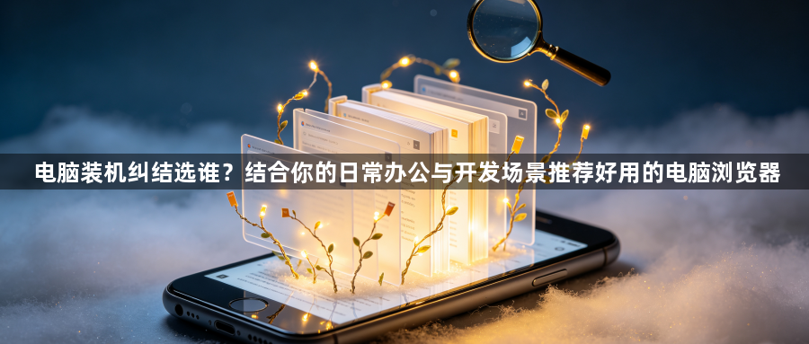 电脑装机纠结选谁?结合你的日常办公与开发场景推荐好用的电脑浏览器1