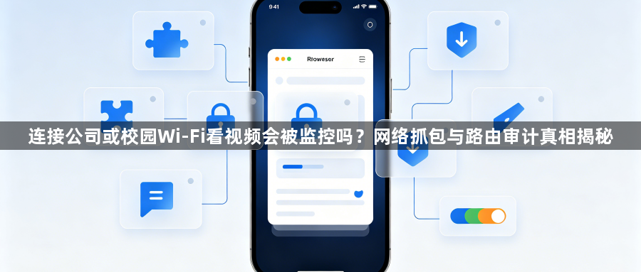 连接公司或校园Wi-Fi看视频会被监控吗?网络抓包与路由审计真相揭秘1
