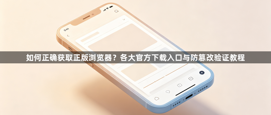 如何正确获取正版浏览器?各大官方下载入口与防篡改验证教程1
