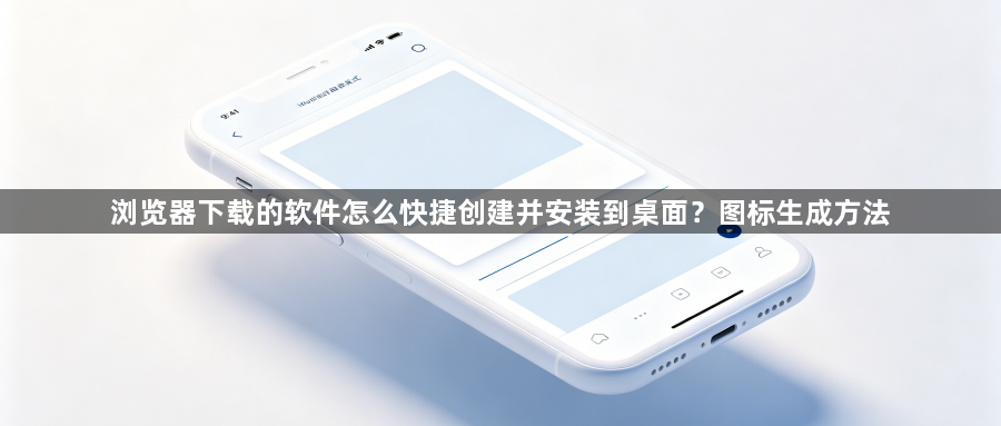 浏览器下载的软件怎么快捷创建并安装到桌面?图标生成方法1