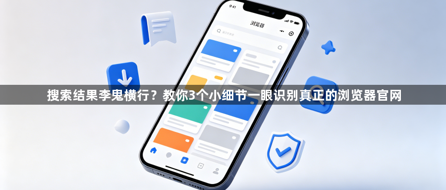 搜索结果李鬼横行？教你3个小细节一眼识别真正的浏览器官网1