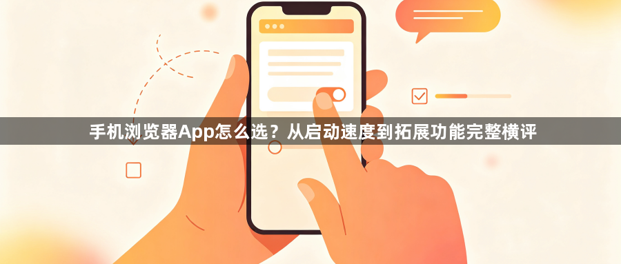手机浏览器App怎么选?从启动速度到拓展功能完整横评1