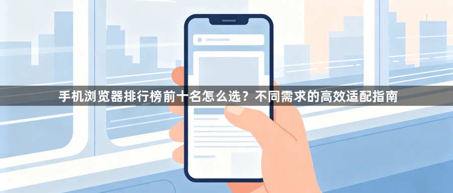 手机浏览器排行榜前十名怎么选？不同需求的高效适配指南1