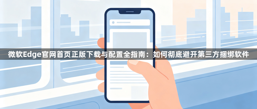 微软Edge官网首页正版下载与配置全指南：如何彻底避开第三方捆绑软件1