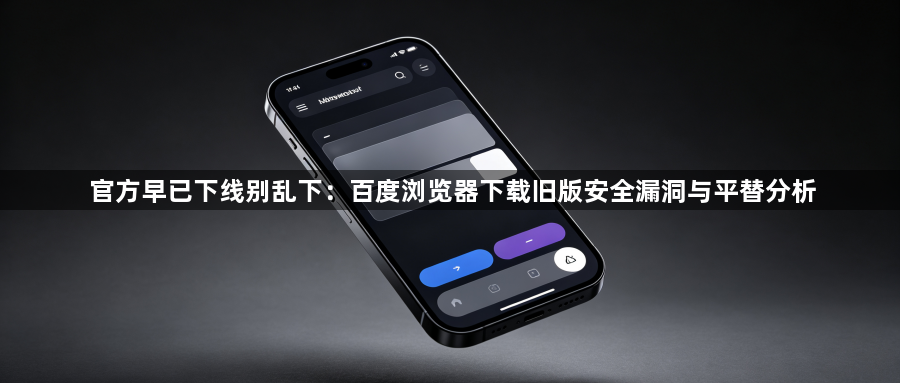 官方早已下线别乱下：百度浏览器下载旧版安全漏洞与平替分析1