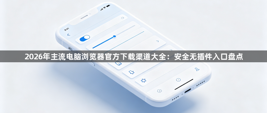 2026年主流电脑浏览器官方下载渠道大全：安全无插件入口盘点1