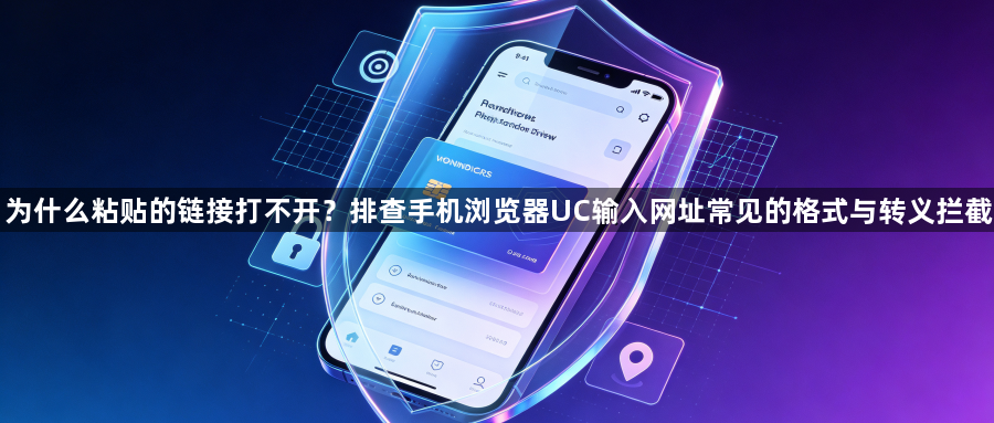 为什么粘贴的链接打不开？排查手机浏览器UC输入网址常见的格式与转义拦截1