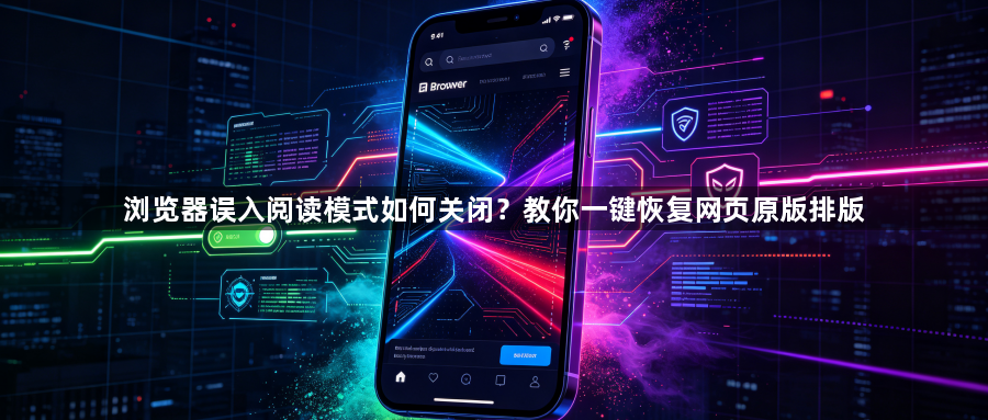浏览器误入阅读模式如何关闭？教你一键恢复网页原版排版1