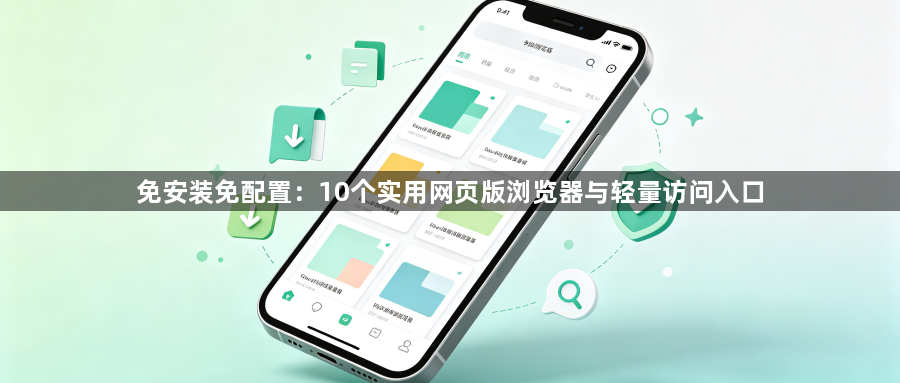 免安装免配置：10个实用网页版浏览器与轻量访问入口1