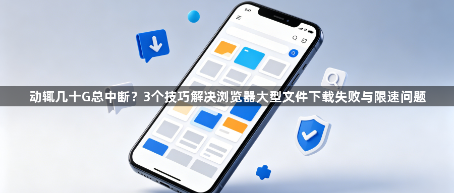 动辄几十G总中断？3个技巧解决浏览器大型文件下载失败与限速问题1