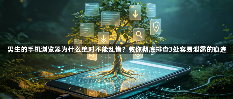 男生的手机浏览器为什么绝对不能乱借？教你彻底排查3处容易泄露的痕迹1