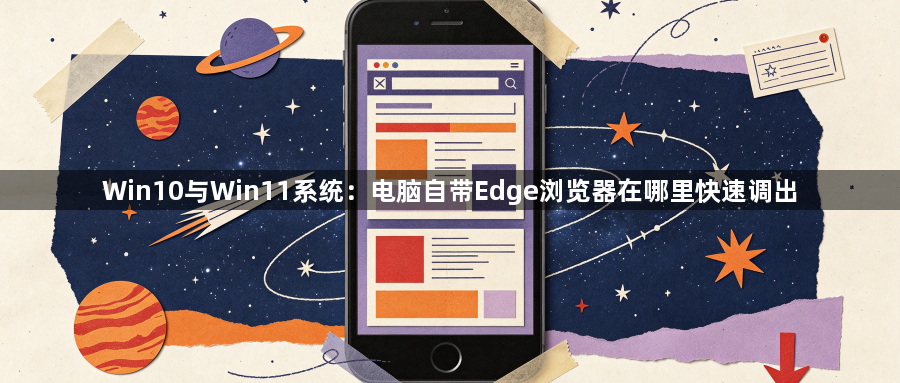 Win10与Win11系统：电脑自带Edge浏览器在哪里快速调出1